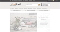 Desktop Screenshot of livingshop.dk