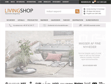Tablet Screenshot of livingshop.dk